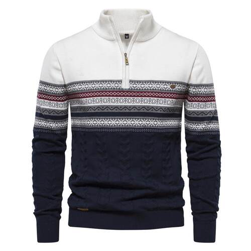 Half Zip Sweater 立领男士毛衣半拉链针织高品质百搭