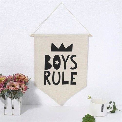 Q1JB Cotton Canvas Banners Enamel Pin Wall Display Banners