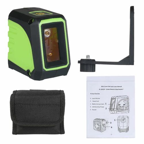 KKmoon 2D Laser Level 2 Lines Green Light Self-Leveling