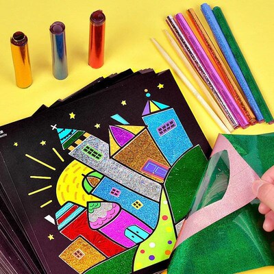 DIY Magic Transfer Painting Crafts Kids Arts And Crafts Educ