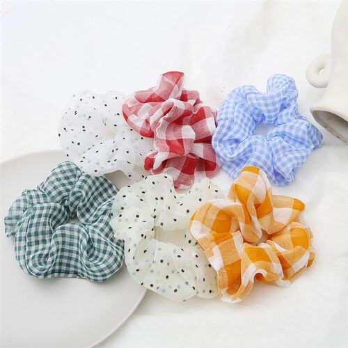 Clearance 1Pc Satin Silk Scrunchies Women Elastic Rubber Hai