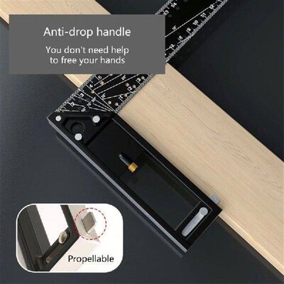 90 Degree Angles Ruler Aluminum L Ruler Measuring Tool for