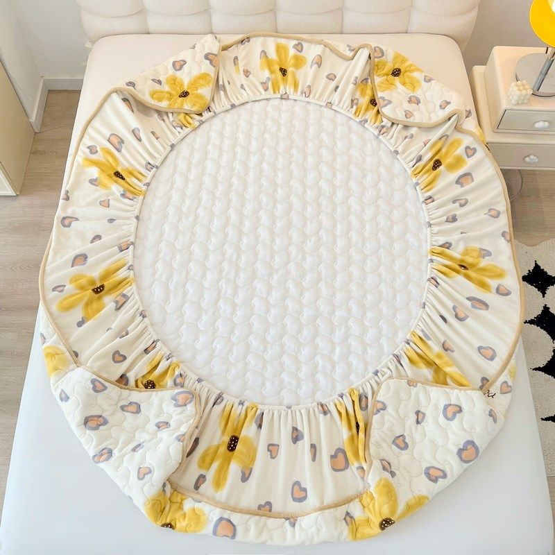 夹棉床笠单件珊瑚绒加厚床罩2023新款冬季加绒床垫保护罩,床上用品,床笠,淘宝优惠券,粉丝福利购,淘宝优惠卷