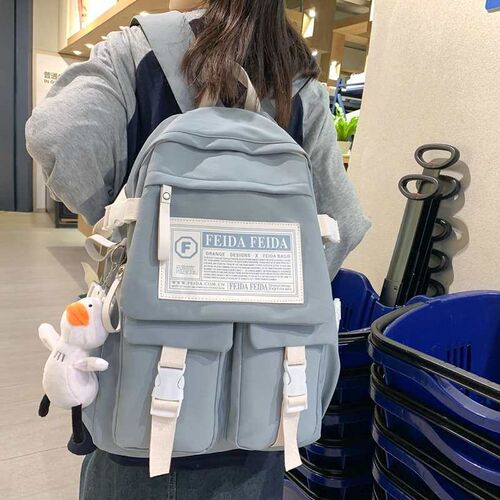 Schoolbag female junior high school students capacity new gi