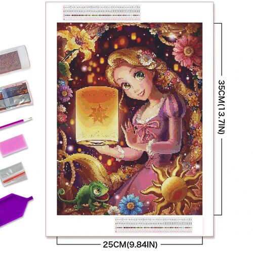 5D Diamond Painting Alice Rapunzel Full Round Drill Mosaic C