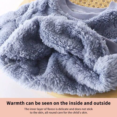 Children Winter Home Use Clothing Set Baby Outdoor Wear Flee