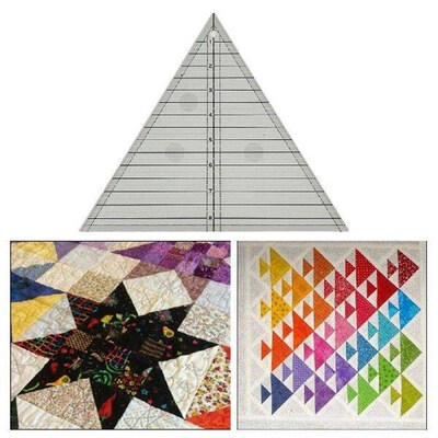 TrianglePatchwork Ruler Sewing Ruler Cutting Rule Quilting