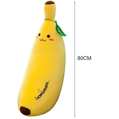 35/50/70/80cm Soft Plush Fruit Pillow Cute Banana Childrens