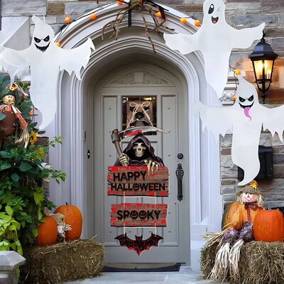 1Pcs Halloween Pumpkin Witch Bat Skeleton Hanging Decoration