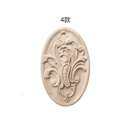 Dongyang Wood Carving European Style Flower Piece Solid Wood
