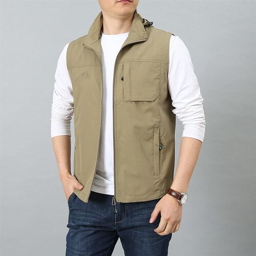 Mens Multi-bag Quick-drying Waterproof Multifunctional Vest