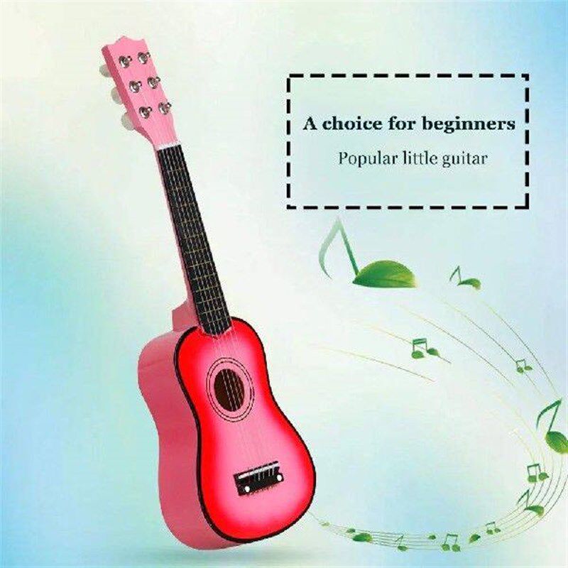 21 inch Basswood Ukulele 6 Strings Small Acoustic Guitar - 实物图