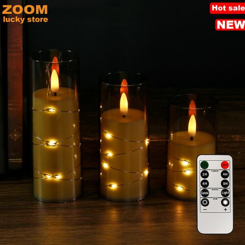 5PCS Flameless LED Candles Christmas&Halloween Decoration