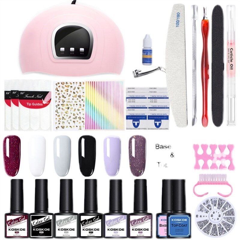 Nail polish UV phototherapy nail polish gel manicure set - 实物图