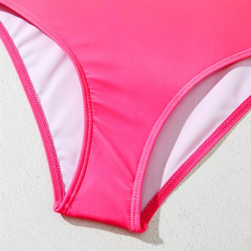 Letter Print Girl One Piece Swimsuit Kids Ombre Childrens S