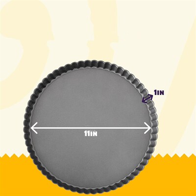 Non-Stick Tart and Quiche Pan with Removable Bottom