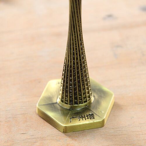 18cm China Canton Tower Figurine Model Guangzhou Tower Deco