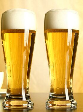 Large crystal edinger beer glass high-grade wheat cup large