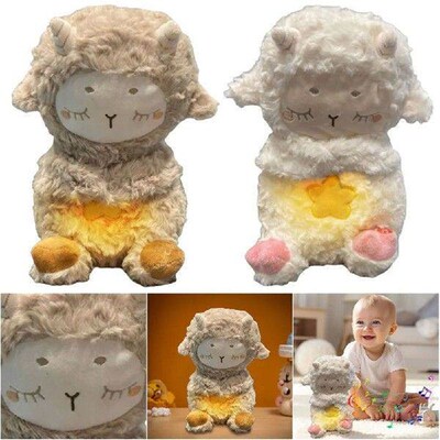 Sound & Light Sleeping Sheep Plush Baby Sleep Soother