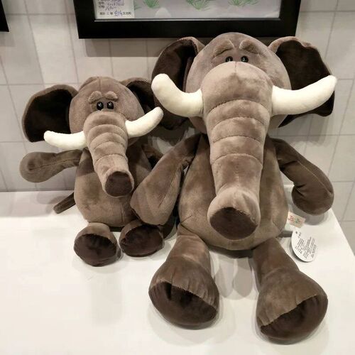 25cm Stuffed Lifelike Lion Tiger Elephant Monkey Leopard Gir