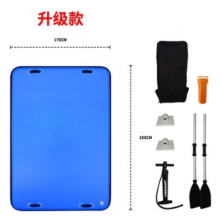 充气浮台钓鱼平台浮式钓台撒网平板船便携钓鱼船气垫魔毯露营床垫