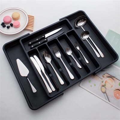 Cutlery Organizer Kitchen Utensil Storage Plastic Cutlery
