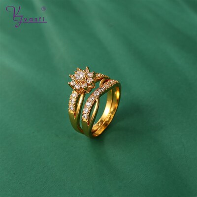 Kfvanfi Gifts New Copper Brass Cubic Zirconia Stone Mix Colo