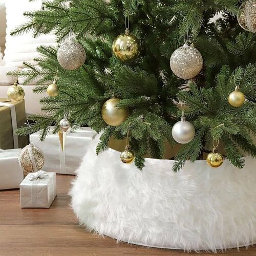 1pc Christmas Decorations Vertical Striped Plush Knitted Chr