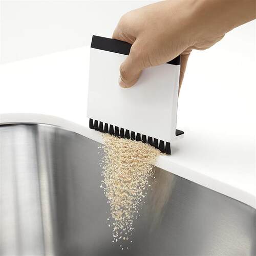 Kitchen Sink Squeegee and Countertop Brush Cleaner Wiper