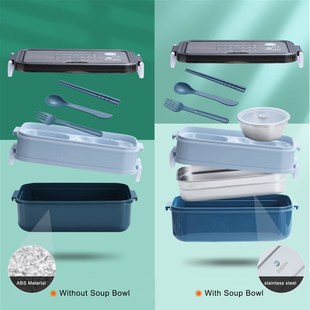 304 Stainless Steel Lunch Box Bento Box For School Kids Offi
