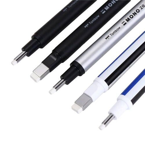 Press Type Mehanial Eraser Super Fine High Preision Pen Shap