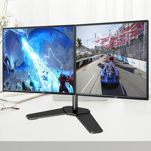 14-27 inch monitor stand, dual screen computer monitor base
