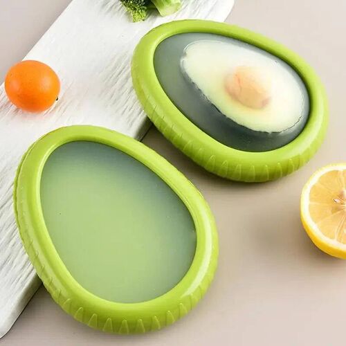 4Pcs/set Silicone Fruit Storage Box Refrigerator Mini Avocad