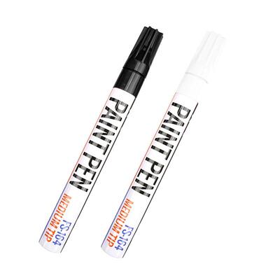 Black/White Oil Based Paint Pens, Permanent Marker for Metal
