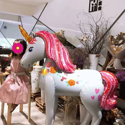 3D Horse Large Unicorn  Assemble Three-dimensional Balloon G
