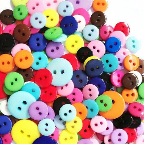 100pcs Mixed Buttons Childrens Clothing Button Wholesale