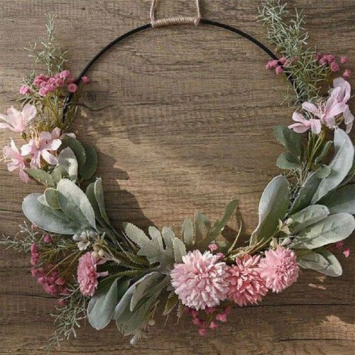 Artificial Garland Creative Wreath Decorative Fake Flowers