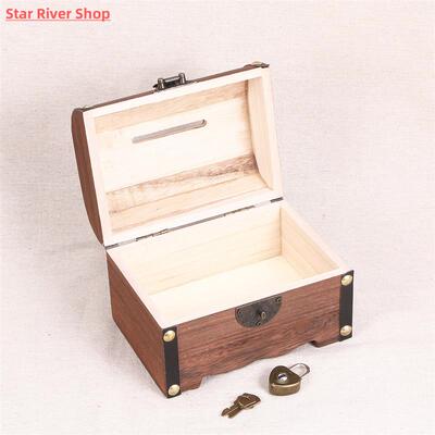 Vintage Treasure Storage Box Piggy Bank Organizer Saving Box