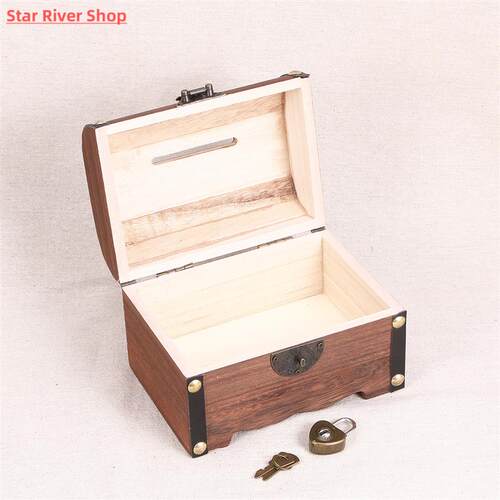 Vintage Treasure Storage Box Piggy Bank Organizer Saving Box