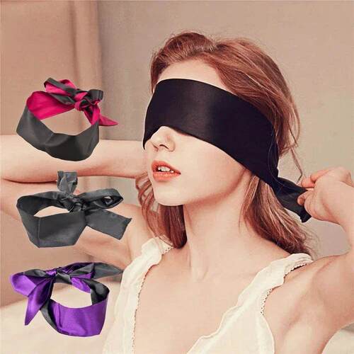 Silk Eye Cover Savour Eye Patches Cute Blindfold Silk Ribbon