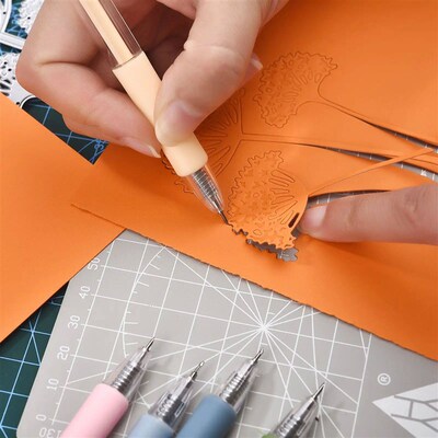 Paper Cut Knife Pen Set Replace Refill Art Utility Knife Scr