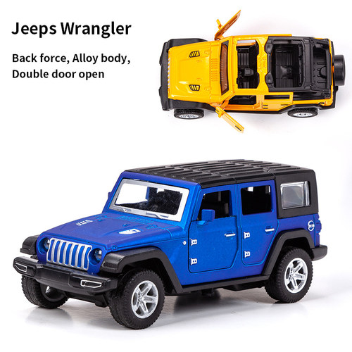 1:36 S  Wrangler Alloy Car Model Simulation Off-road Toy Veh