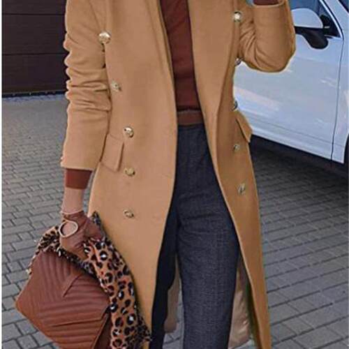 Coat Women 2023 Spring Autumn New Fashion Long Slim Lapel Lo