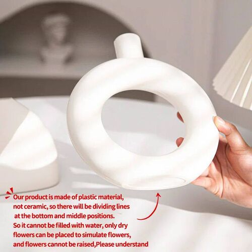 Nordic Plastic Vase Creative Irregular Dried Flower Vase Dec