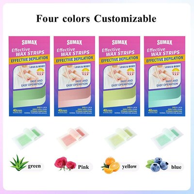 90Pcs/Pack Facial Lip Wax Strips for Face Chin Upper Toes