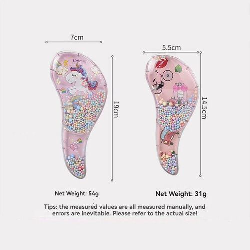 2025 New Cute Childrens Horn Comb Cartoon Transparent Comb