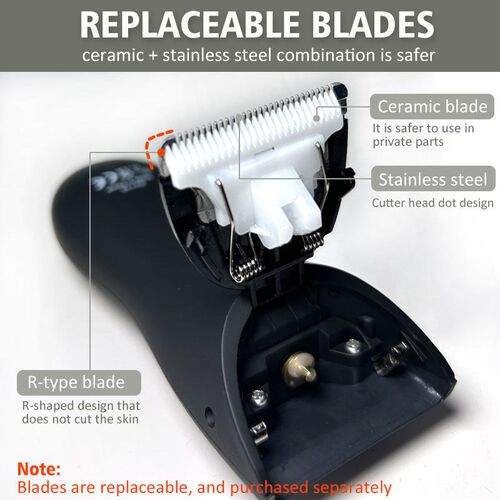 Professional Trimmer for Intimate Areas -Groin Chest Balls B