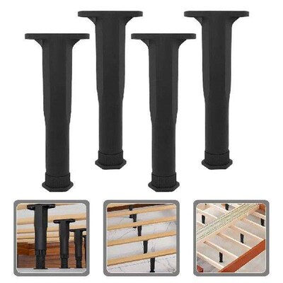 6 Pcs Bed Frame Support Legs Adjustable Furniture Feet