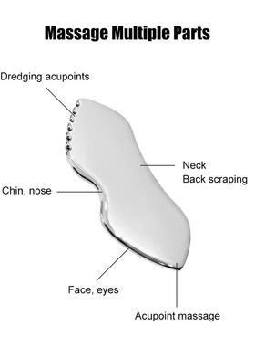 Gua Sha Board Guasha Massage for Face Stainless Steel Body M