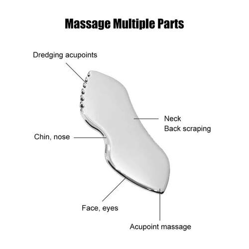 Gua Sha Board Guasha Massage for Face Stainless Steel Body M
